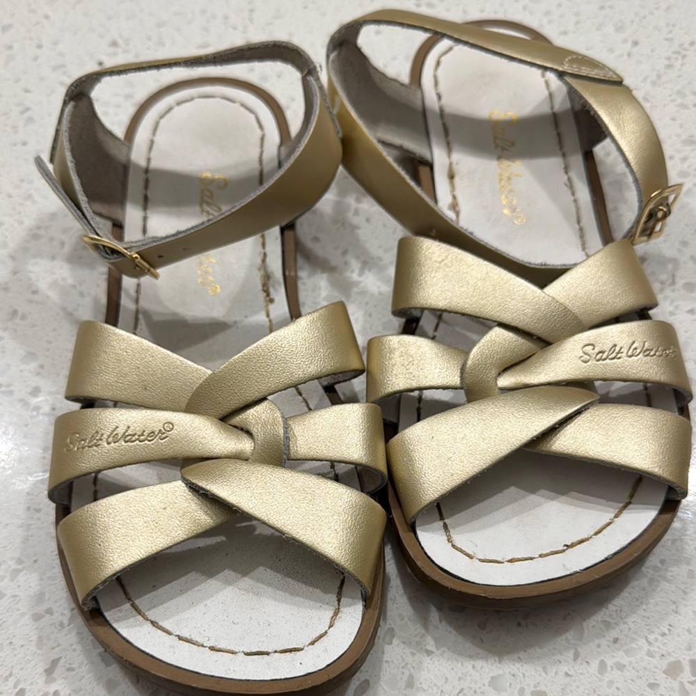 Kids Gold Sandals
